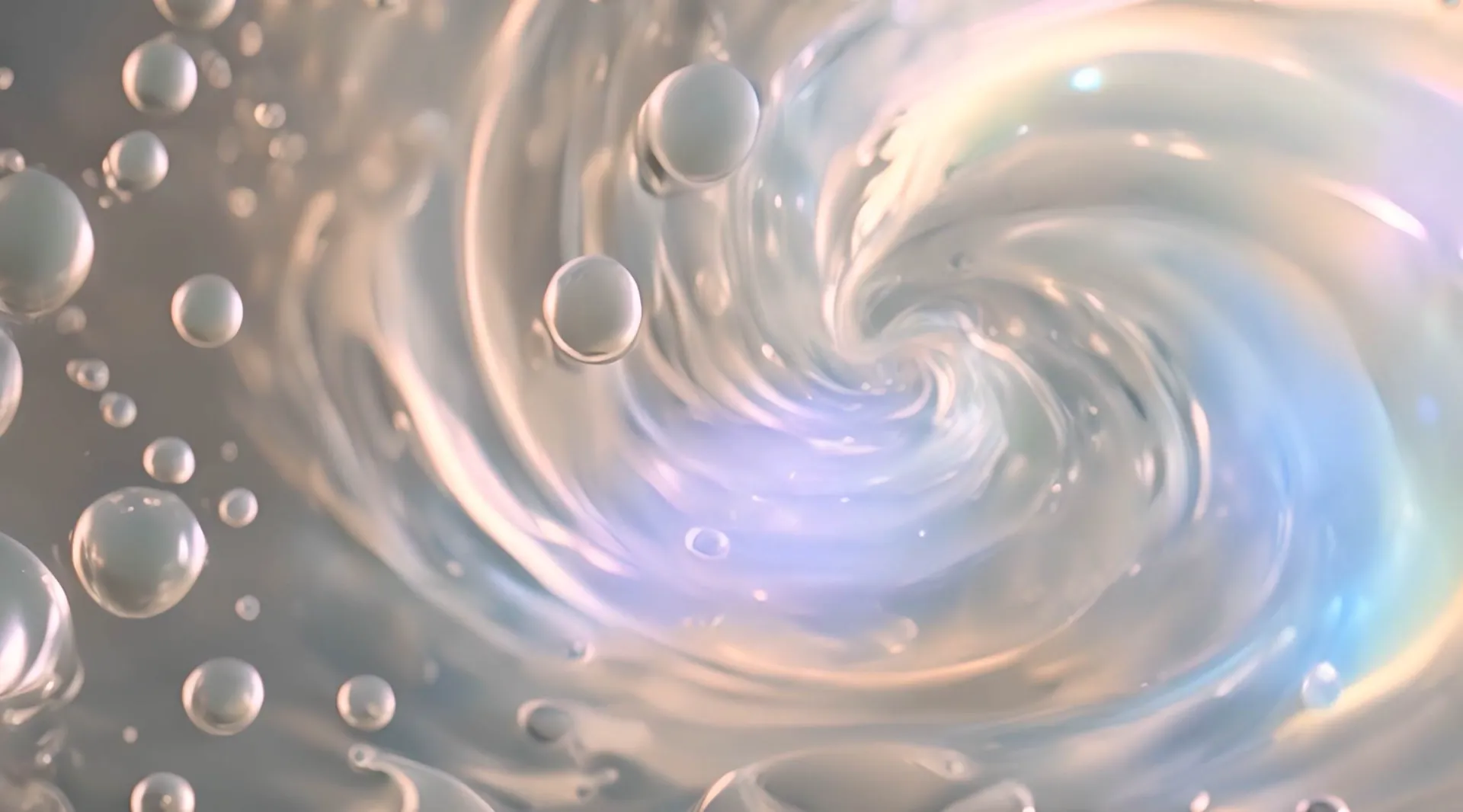 Tranquil Bubble Swirl Relaxing Video Loop
